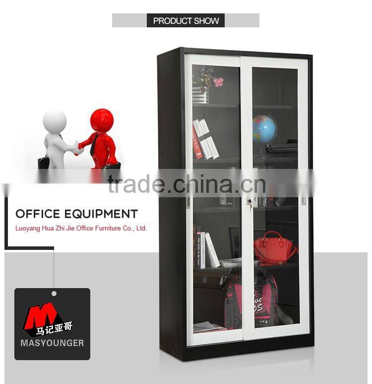 high quality KD structure sliding glass door filing cabinet
