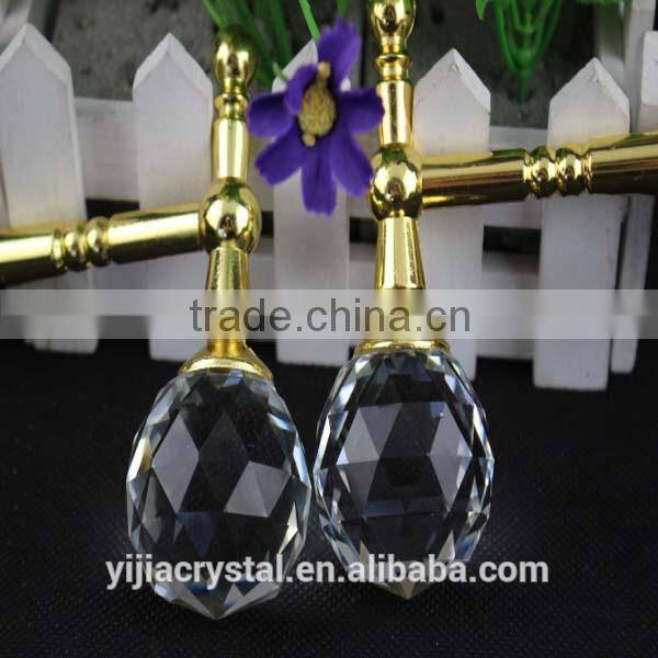 New design silver or gold color best seller factory directly sale cheap price crystal curtain pole