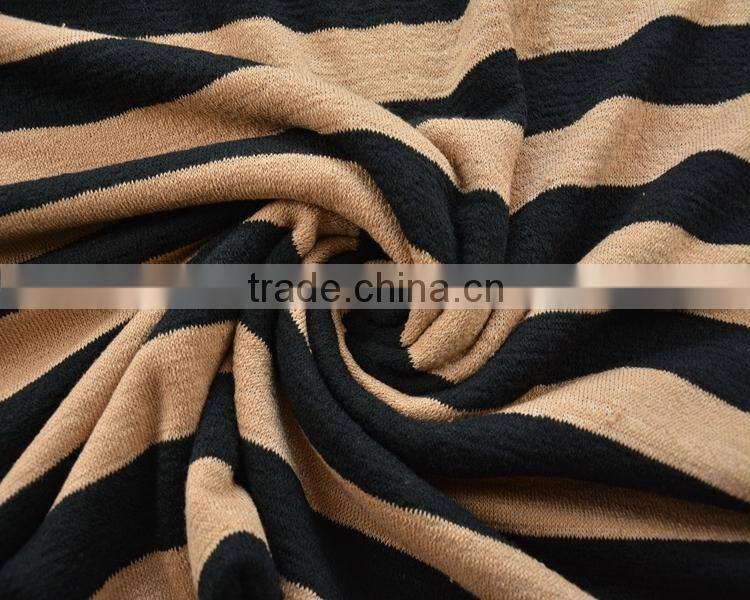 Jiufan Textile Customized Design Stripe Terry Fabric Knitted Competitive Fabric Sold in South African Market