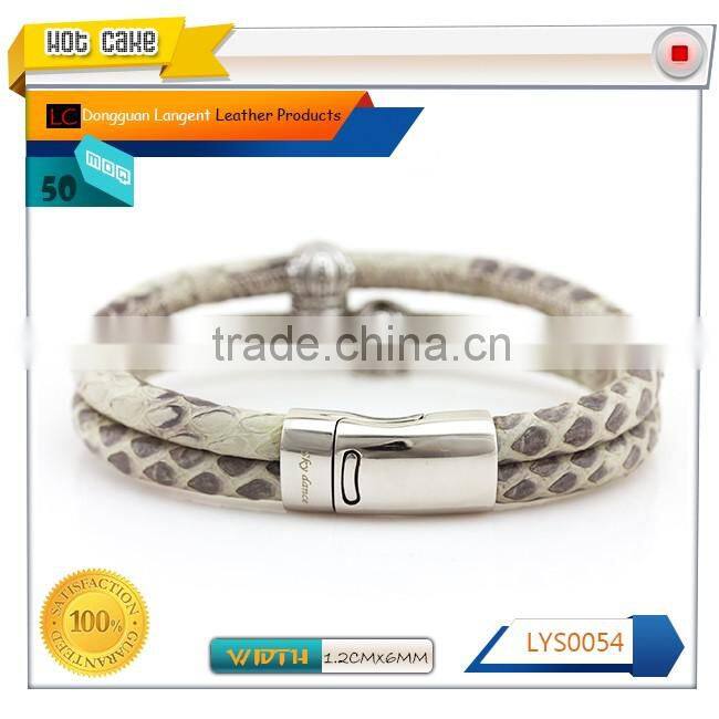 OEM charms womens braclet Real snakeskin leather
