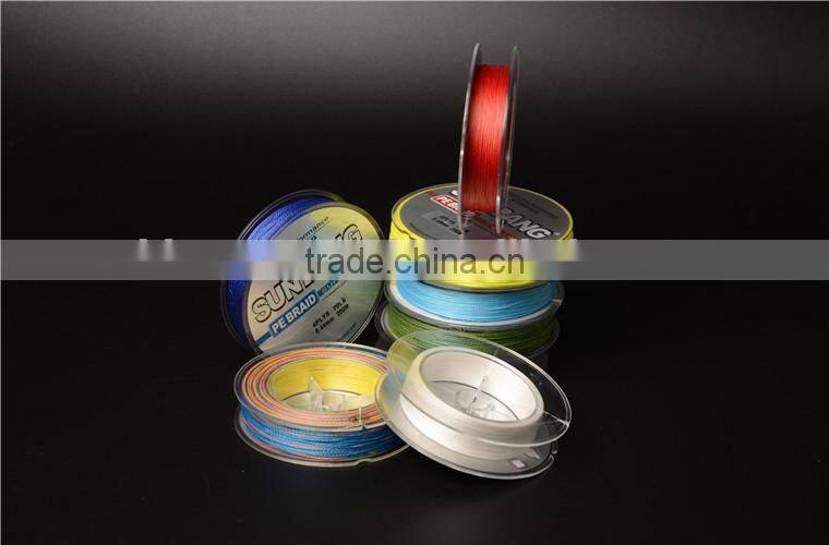 In stock 50lb 8 plys braided pe fishing line spooler