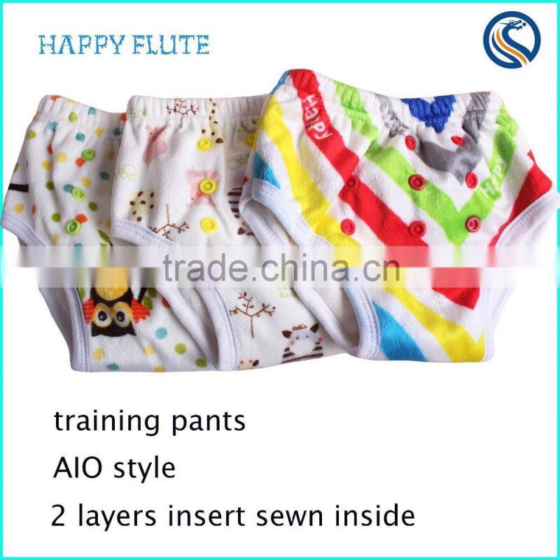 Happy flute baby products cloth diaper high quality wholesale baby training pants