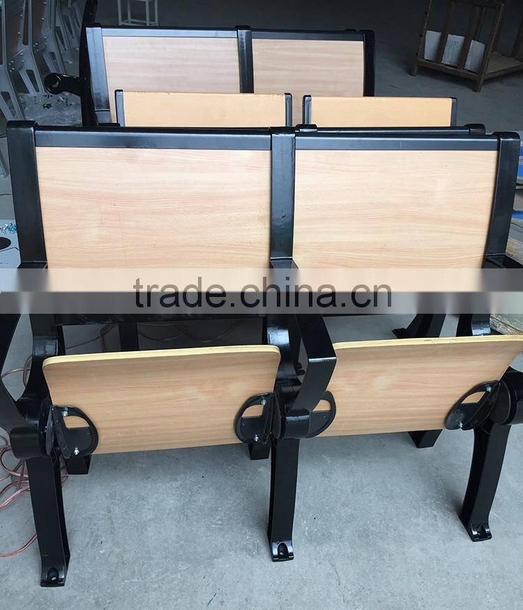 Cheap Attached Folding College School Student Desk and Chair HXFD002