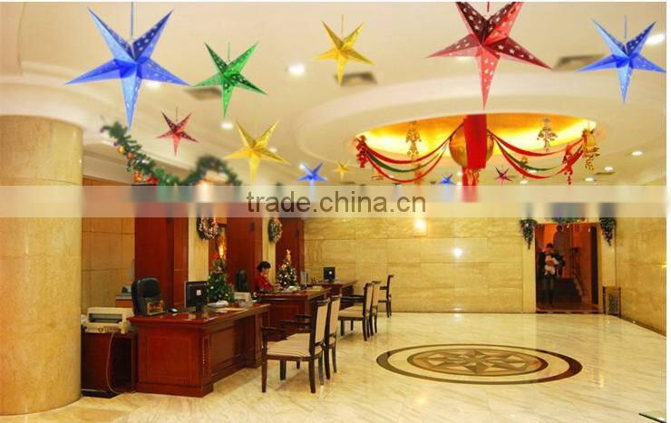 Star shape paper angle ornament for Christmas decoration