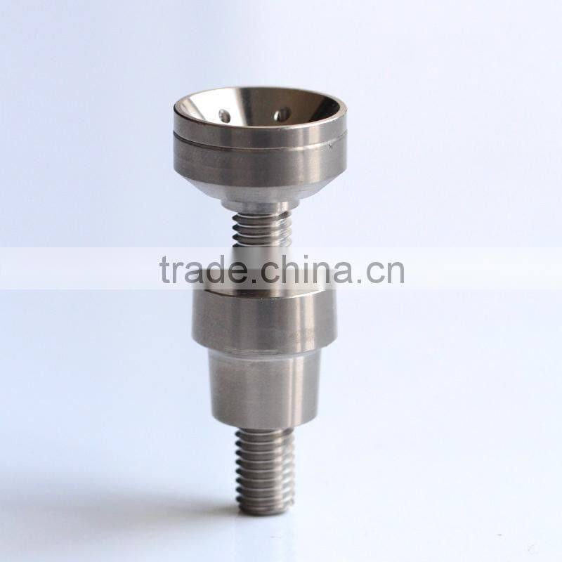 domeless gr2 titanium nail composed of three pieces