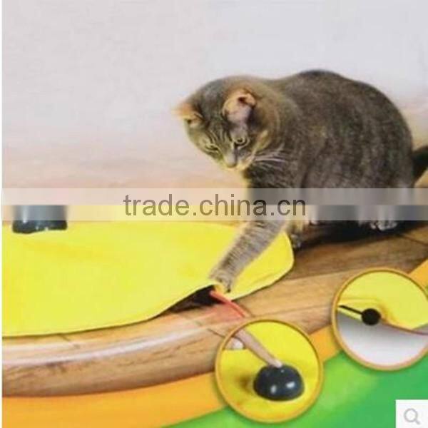 best selling products yellow undercover fabric moving mouse cats meow for cat toy