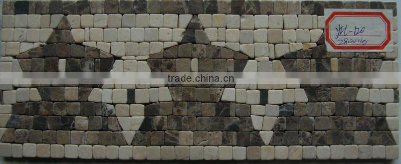 YFL167 Lava Mosaic Border line Art Marble Mosaic