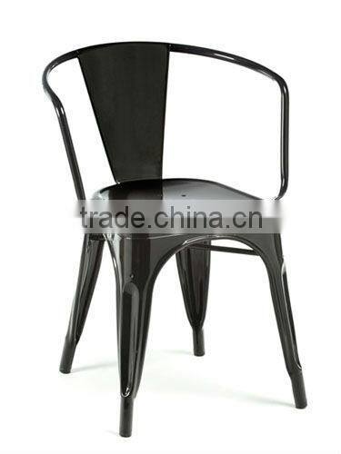 Marais dining chair high back armless cheap metal chairs