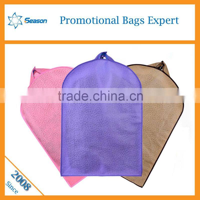 2016 Cheap High Quality Custom logo print fabric fodable garment bag