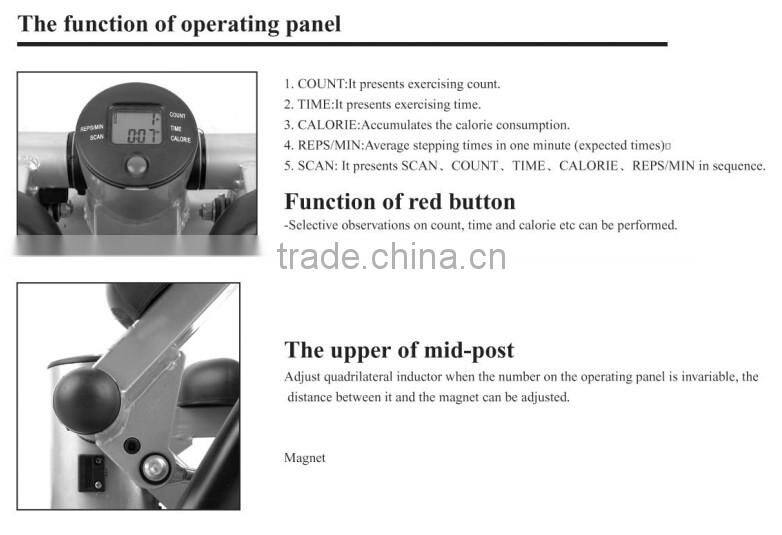 Indoor exercise equipment of foldable mini Stepper