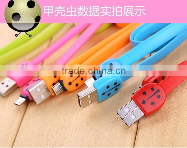 High Quality TPE Flat USB Multi Charger Data Cable, High Speed Sync Data Micro USB Cable