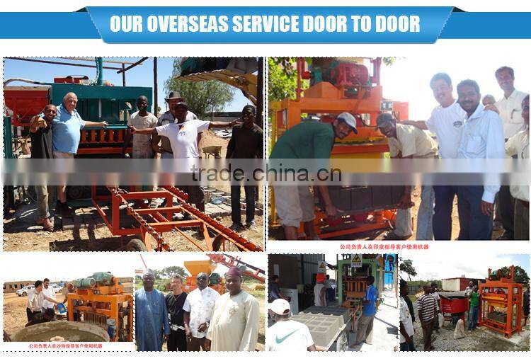 QMR2-45 new premium small manual block making machine in Kenya concrete mobile brick machine price