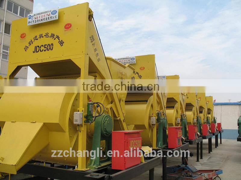 cement manufacture in china,high quality cheaper price cement mixer machineJDC500,25m3/h concrete mixer machine