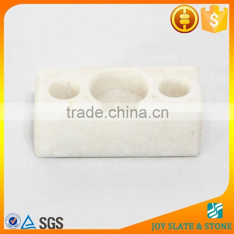 Natural marble pillar candle holder/wedding candle holder