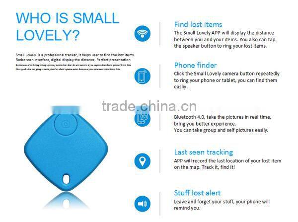 2015 new arrival smart wireless anti-lost alarm bluetooth key finder