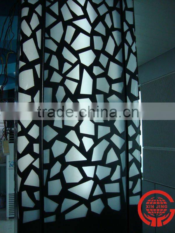 Metal interior decorative design material