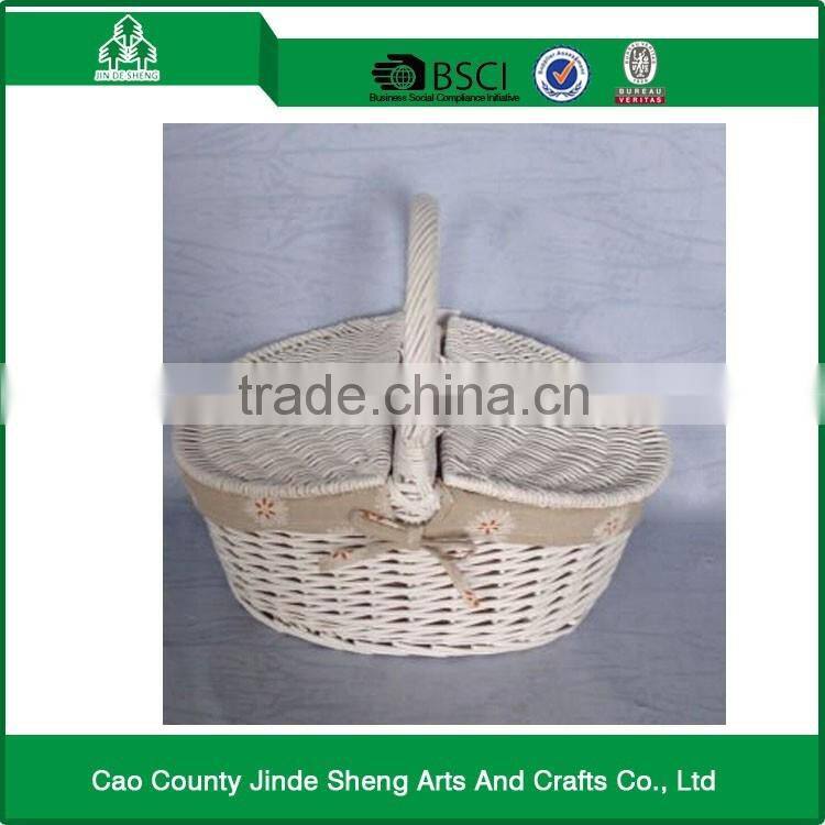 Home Decoration willow fabric willow basket / modern willow picnic basket with good quality