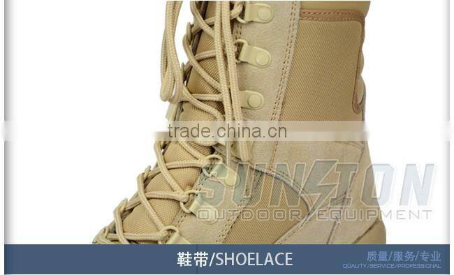 USA standard Tactical Boots is made of waterproof nylon and cowhide leather