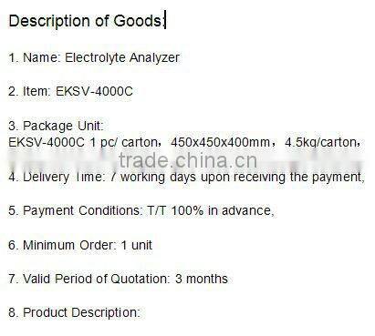 high quality electrolyte analyzer EKSV-4000C 15