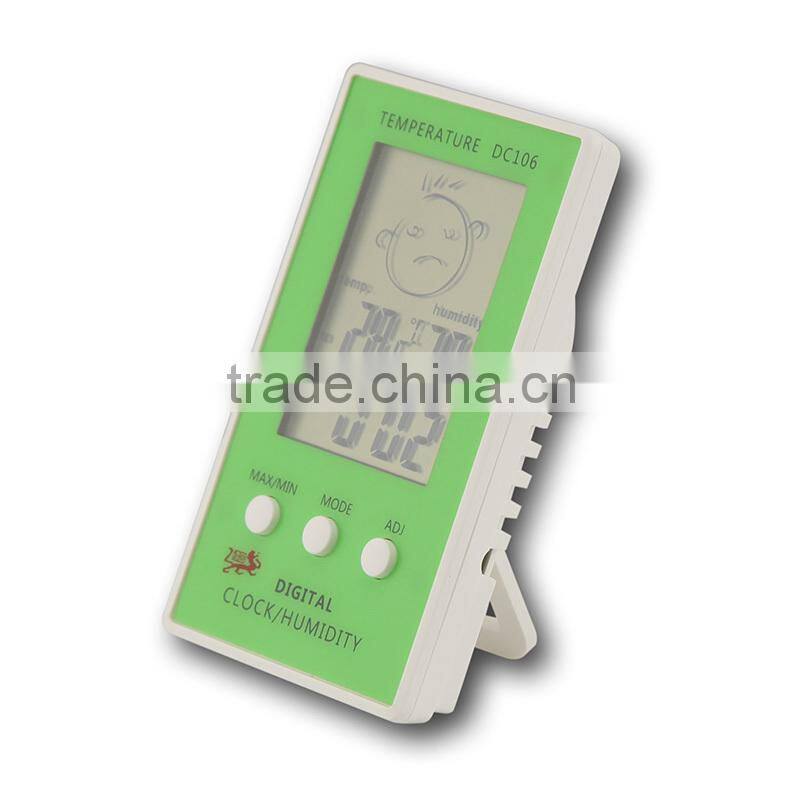 desktop clock with thermometer