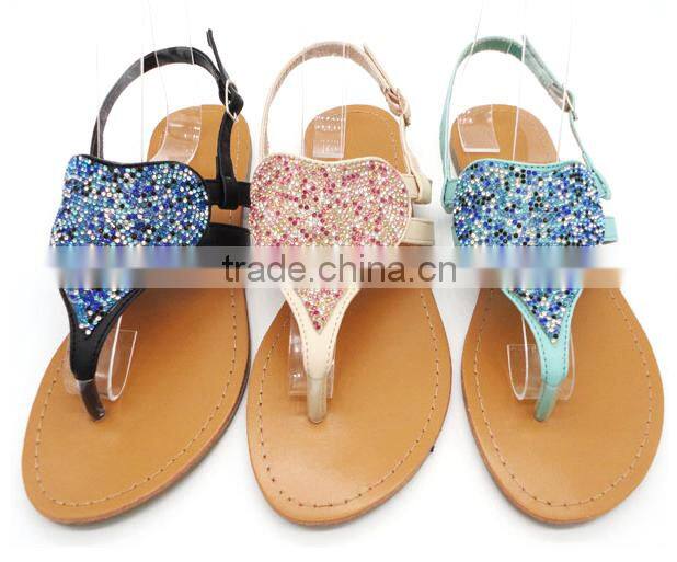 Colours glass diamond sandals shoes patches