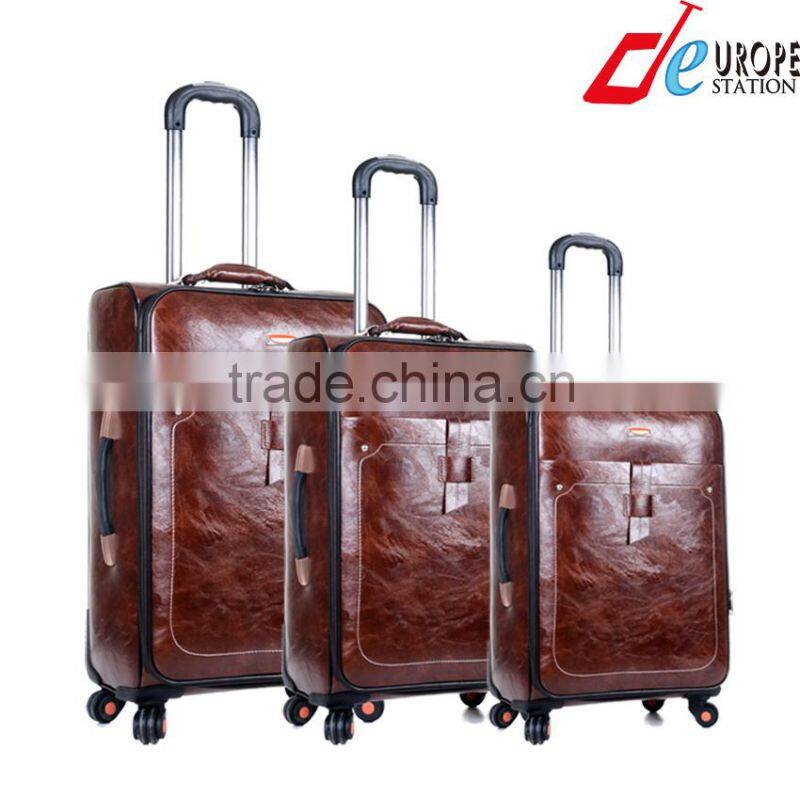 PC,ABS + PC Material color printing trolley luggage