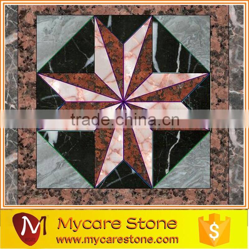 Flooring decor popular design waterjet design marble
