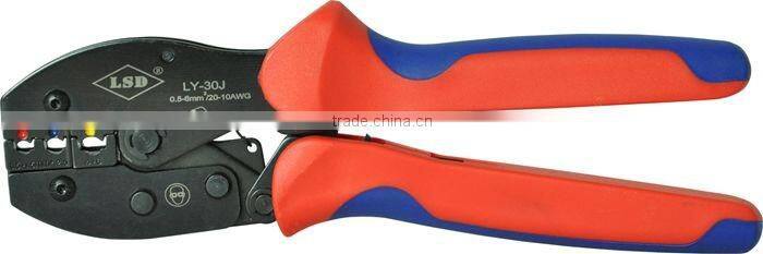 LSD experience production 10years CE ROHS good qutails pliers for surge connectors LY-30J ratchet hand crimping tools