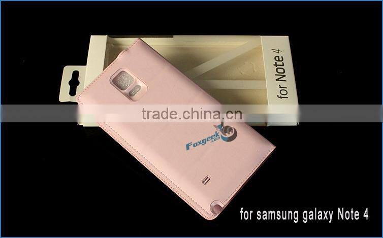 Hot selling phone case high quality TPU leather case cheap price waterproof case for samsung Note 4