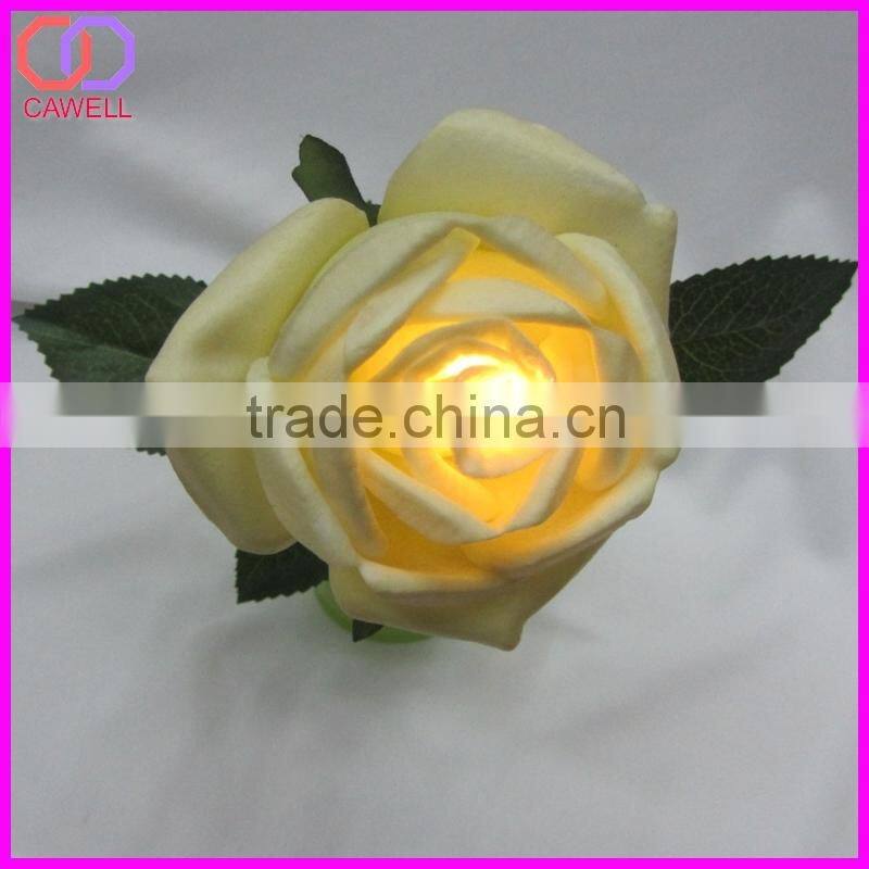 wholesale artifical rose led light flower pot