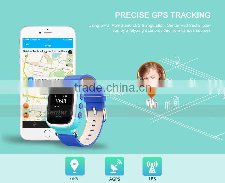 Mini GPS tracking watch for kids anti-lost watch for Muslim Adult outdoor