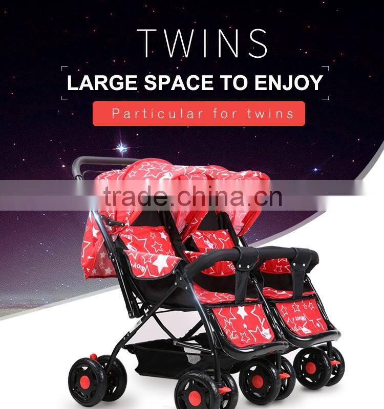 Polyester Material and Good Baby Stroller Type Best Double Prams