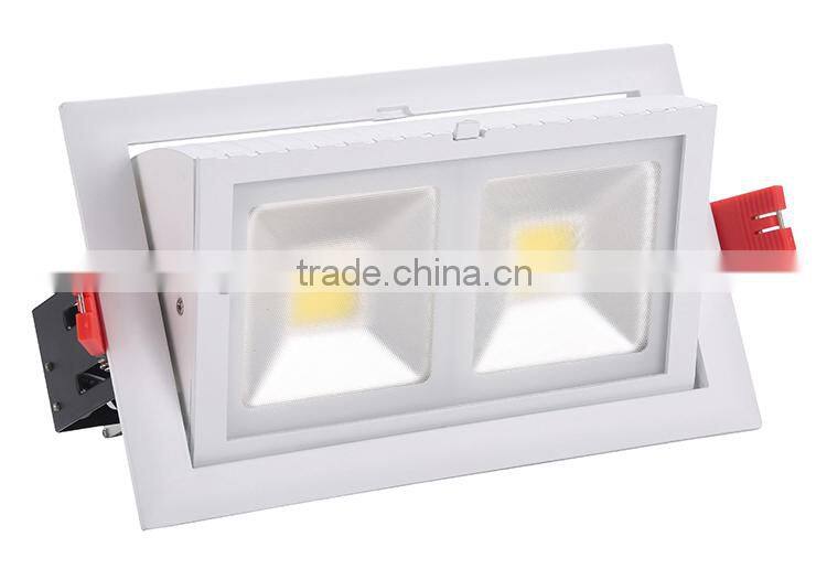 led quality downlight 48w adjustable cob downlight rotable square
