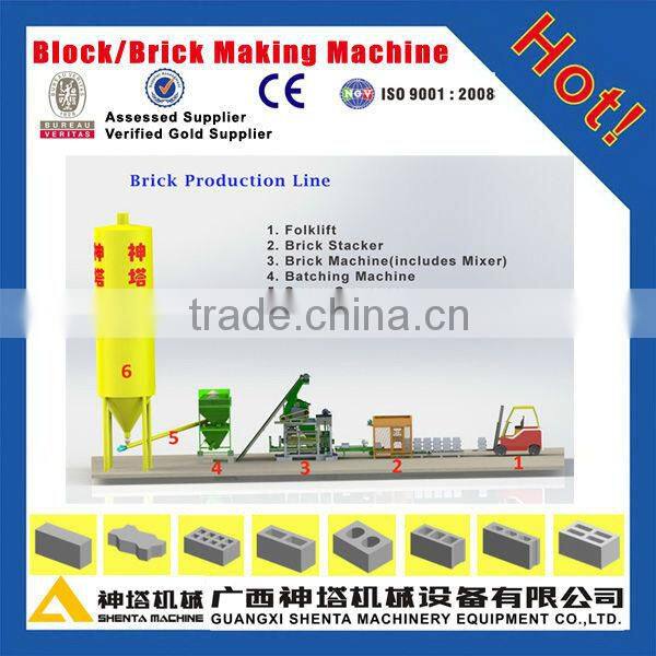 QTJ4-18 hot products automatic concrete brick block making machines dubai