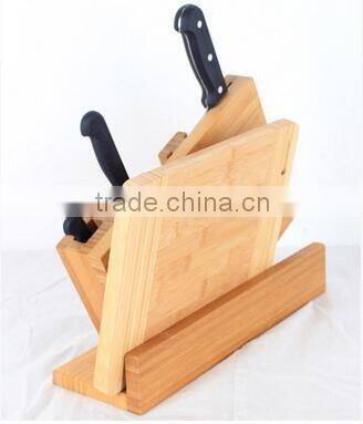 Durable and cheap most popular design bamboo knife rest for sale
