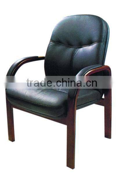 Big size solid conference chair/wooden armrest chair HX-AD502