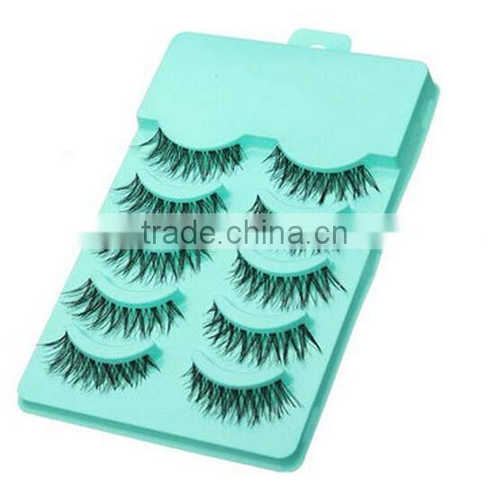 5 Pairs Natural False Eyelashes / Long Handmade Makeup Eye Lash / false eyelash pack