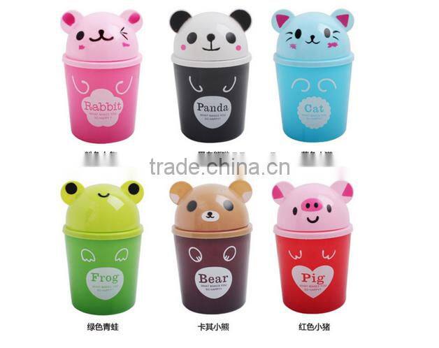 new design destop trash can /stationary storge bucket /Table Top Acrylic/plastic