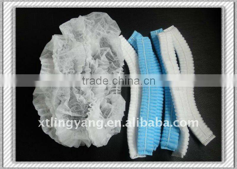 Disposable non woven crimp surgeons mob cap