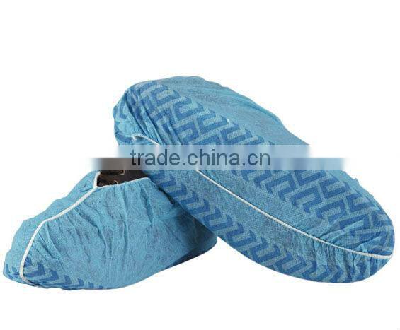 Disposalbe non-woven/cpe shoecover,waterproof,anti-slip
