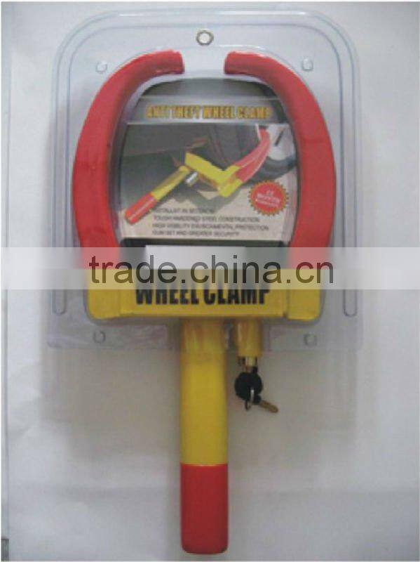 WQH Anti-theft truck wheel clamp / alarm car steering wheel lock for parking access control security