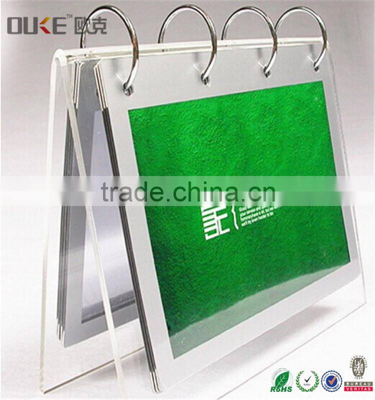 new design pomotional acrylic calendar stand for sale