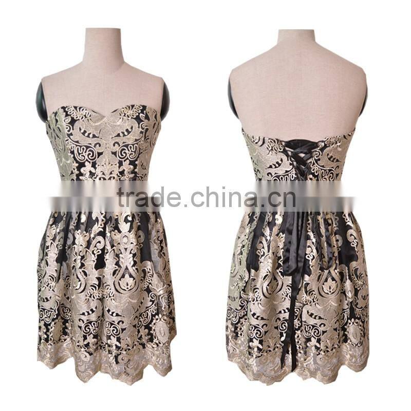 Newest design special sexy high quality lace dress party