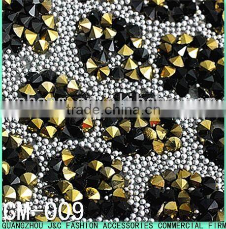 24*40cm blue color lace rhinestone hot fix Rhinestone mesh