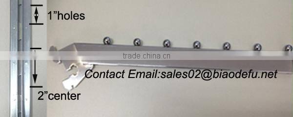 Clothes store waterfall hanger hooks