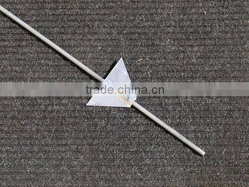 Galvanized steel electric fence posts