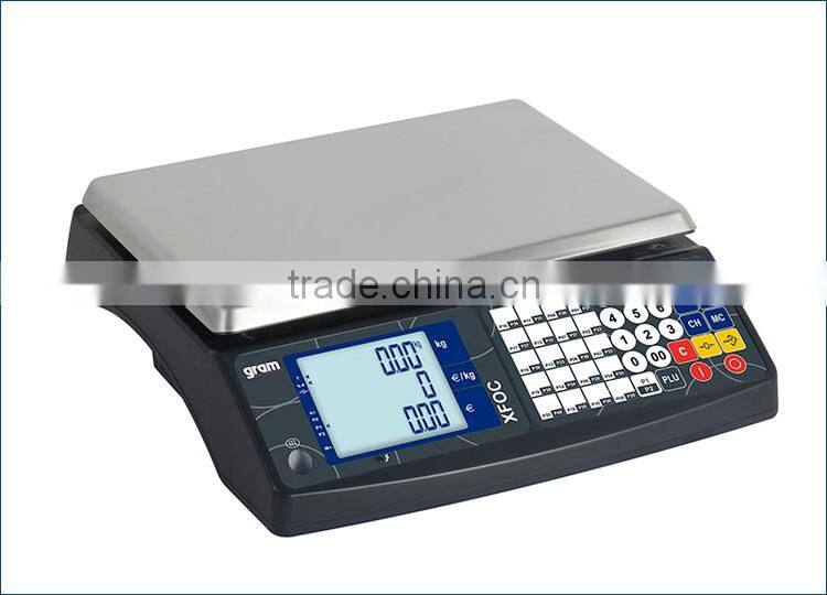 2016 Hot Sales XFOC-30KRS LCD Display Electronic Commercial Scale