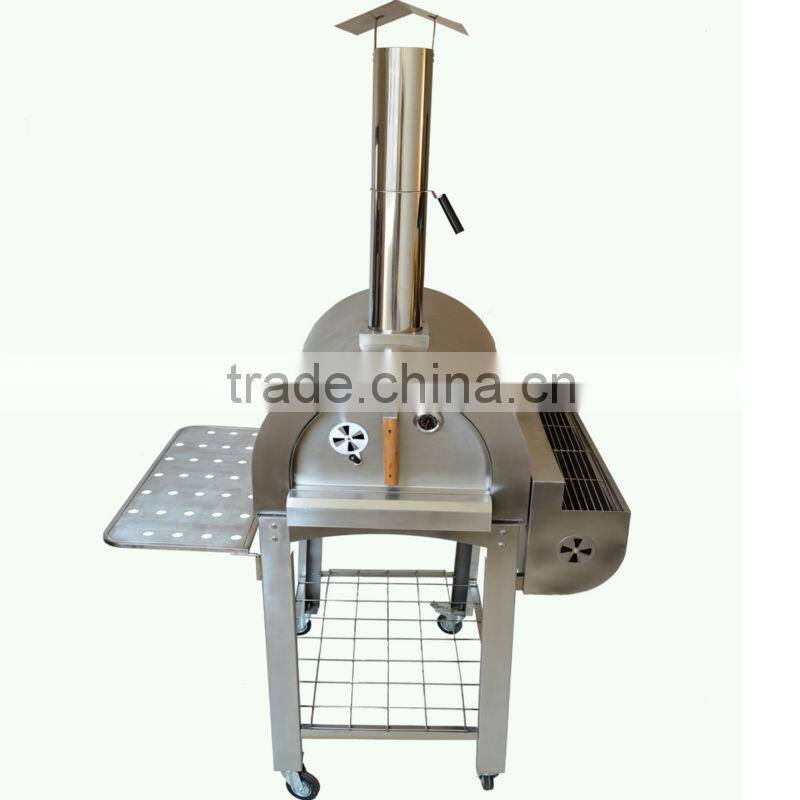 Charcoal Burner Barbecue BBQ Grill Pizza Oven