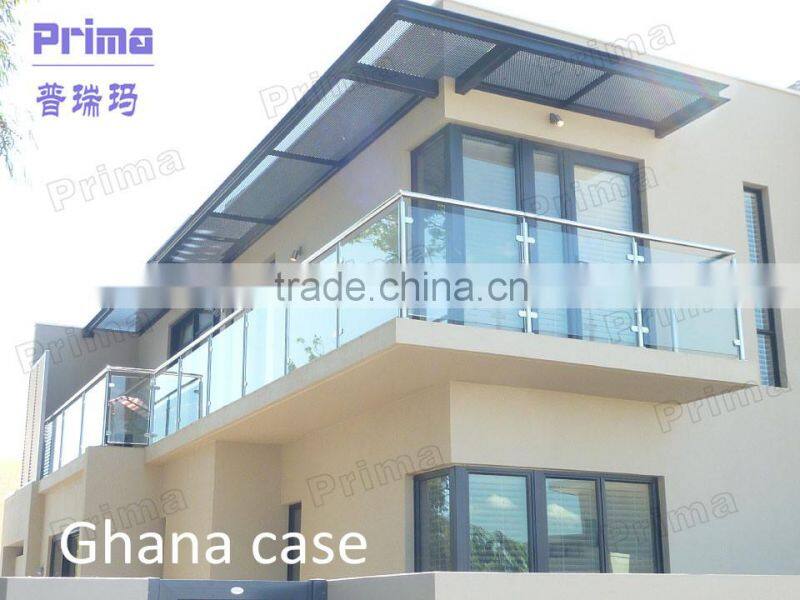 Balcony invisible glass railing fences of modern houses(PR-B105)