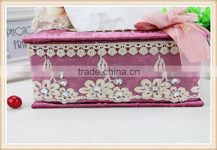 Cute bear velvet tissue box